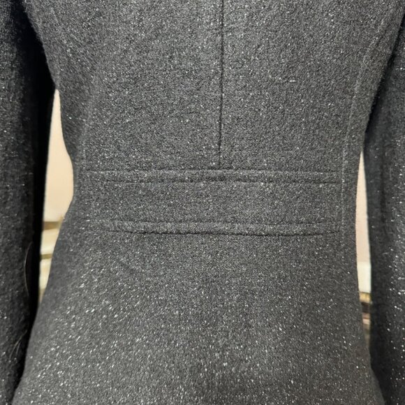 Talbots Black Jacket Blazer – 2Petite, Elegant Design Silver Metallic Thread - Picture 10 of 13